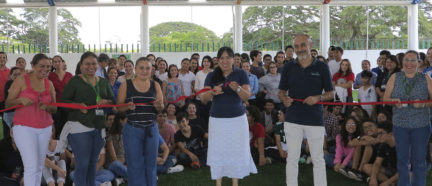 Inauguración de la cancha de fútbol rápida